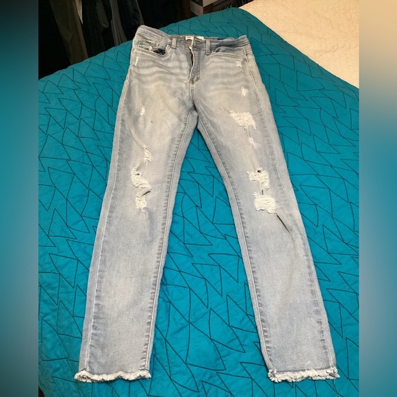GUC Levi's‎ 720 High Rise Super Skinny Jeans Girls 14 Light Blue - #284 - Picture 1 of 8